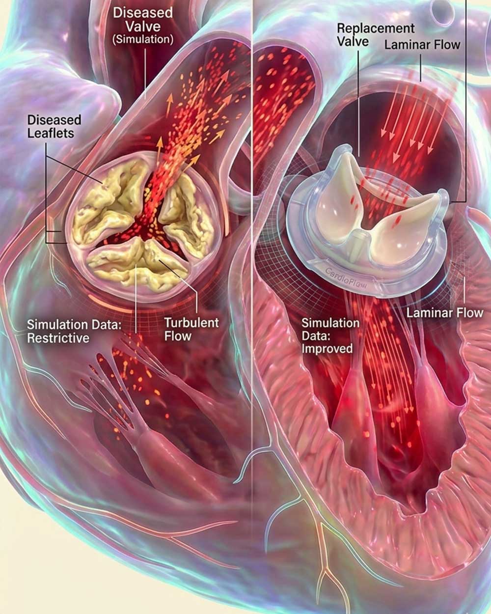 High quality 3D anatomical heart animation