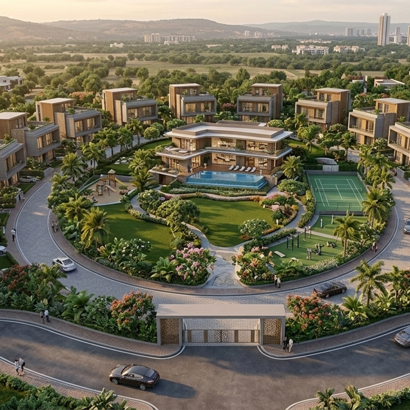 Cinematic architectural visualization hero image